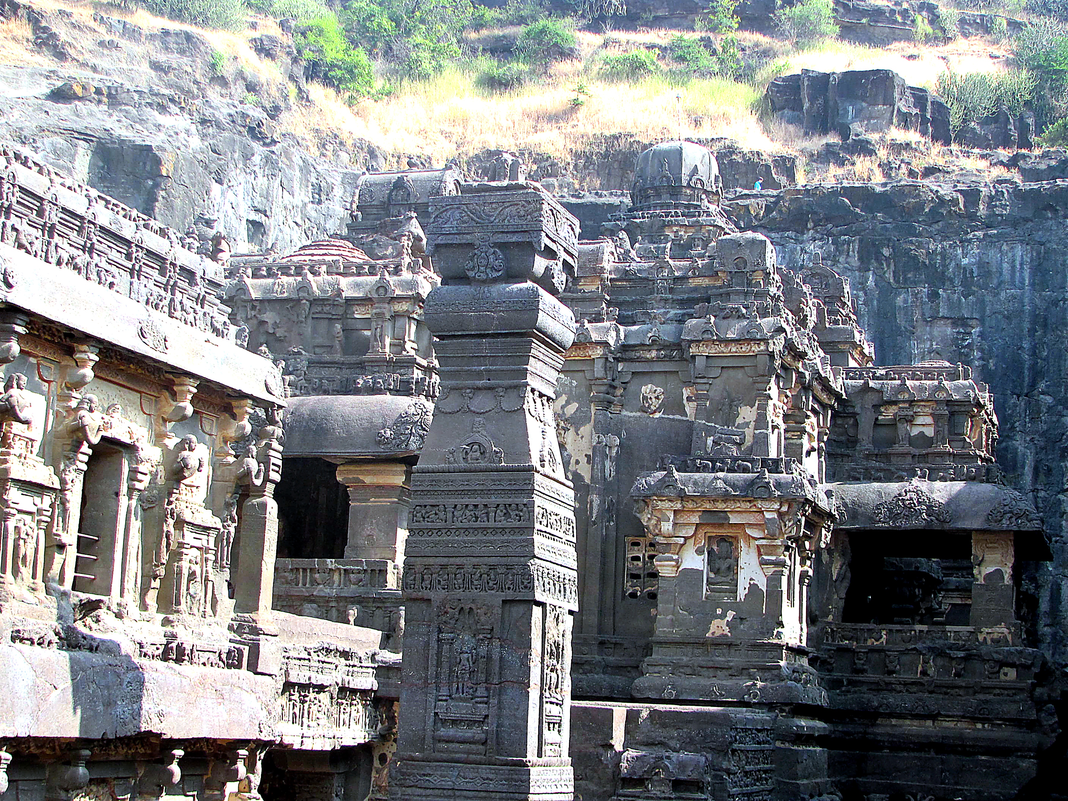 Rock-cut cave temples on a History & Archaeology project trip