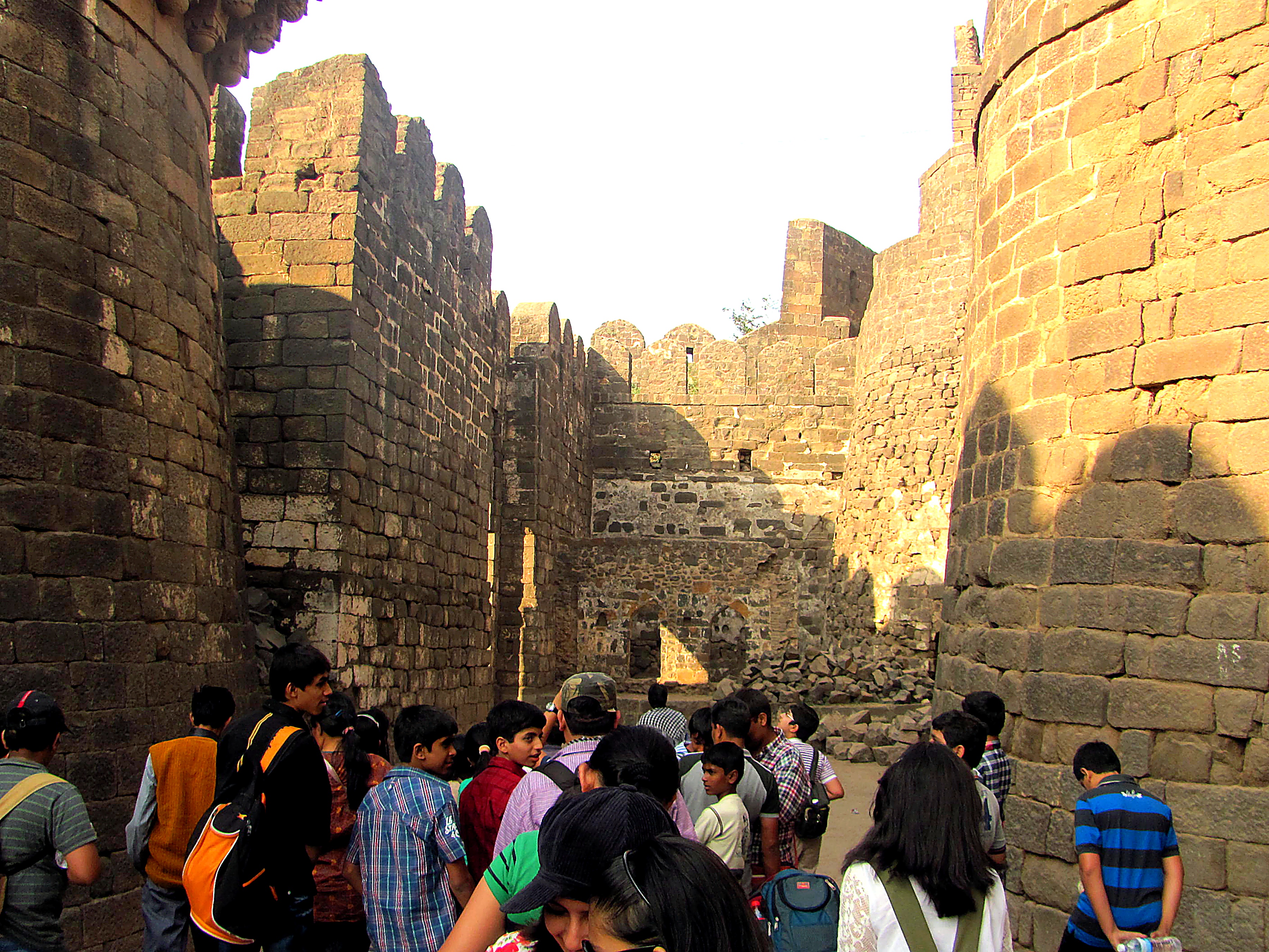 Archaeological site visit with students